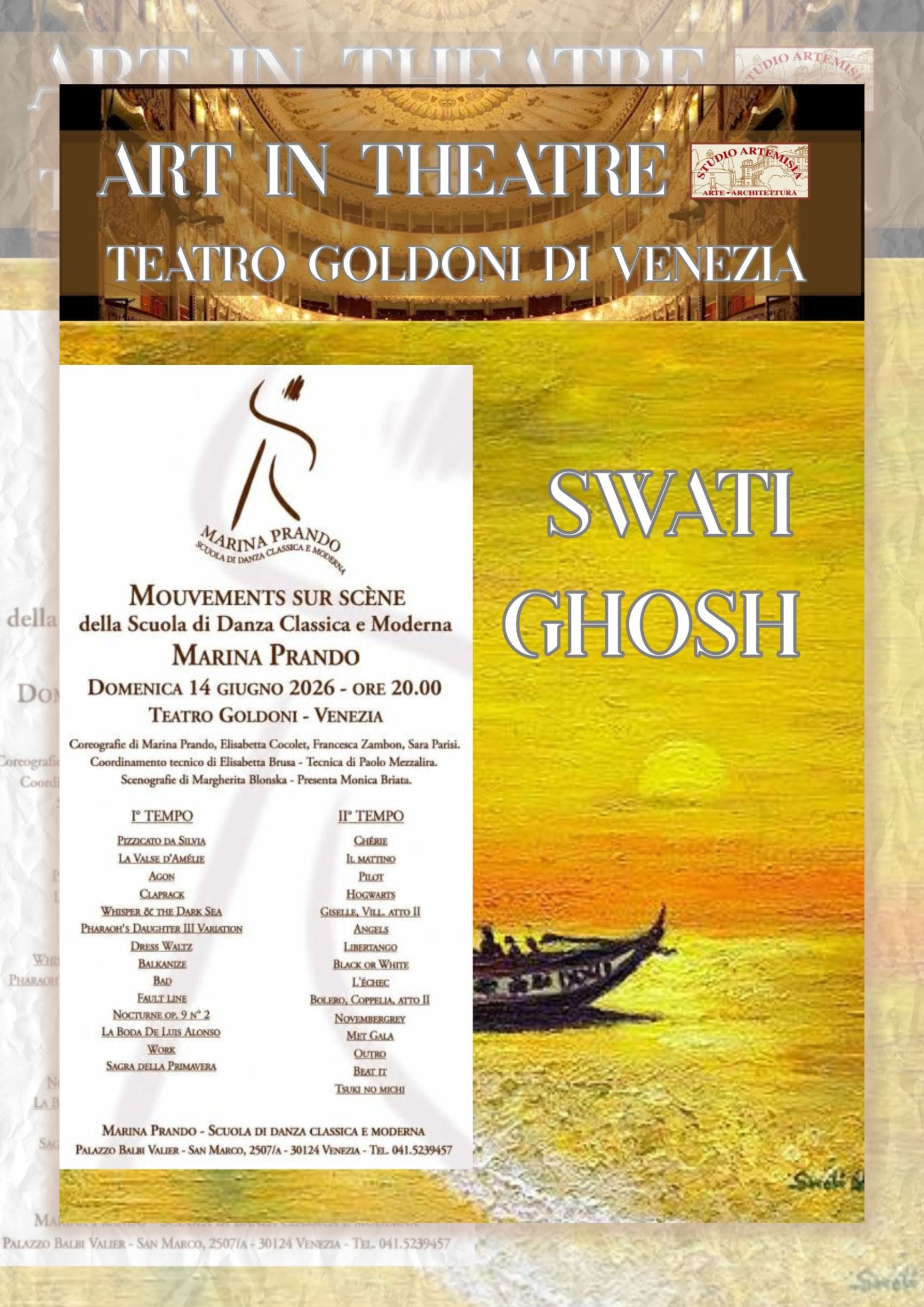 Golden Sunset By Swati Ghosh... Teatro Goldoni Venice, ITALY